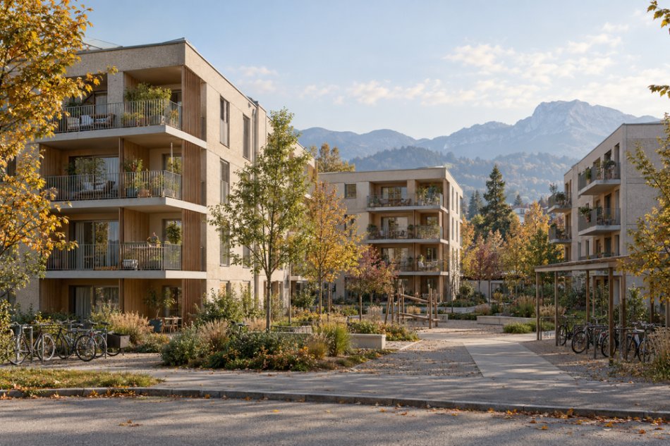 38 Miet- und zwölf Eigentumswohnungen in Schallmoos fertig