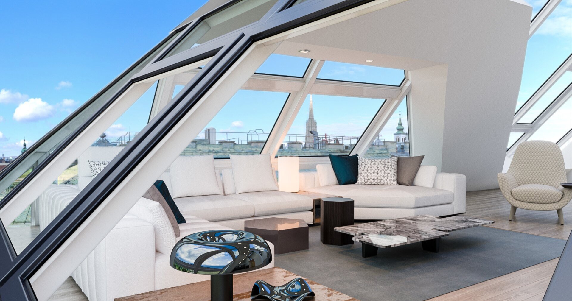 Luxus Penthouse im Zentrum Wiens | eigener Pool, Fitnessstudio & Weinkeller