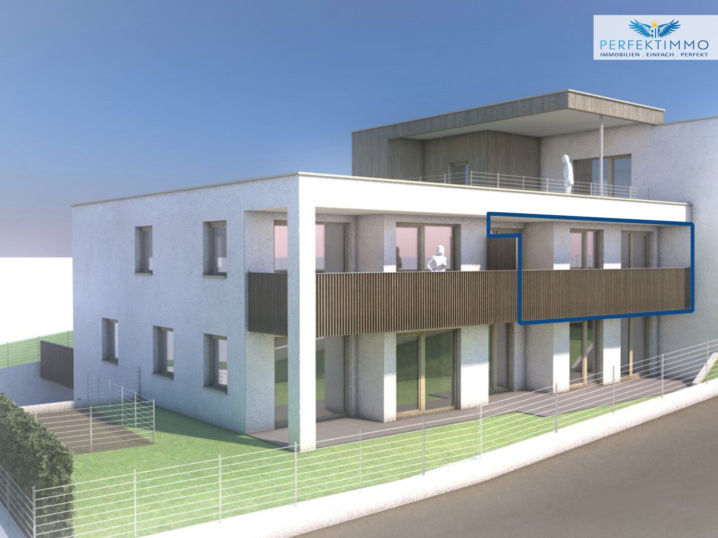 Bauarbeiten laufen bereits! Hochwertige, große Neubauwohnung mit 2 Stellplätzen