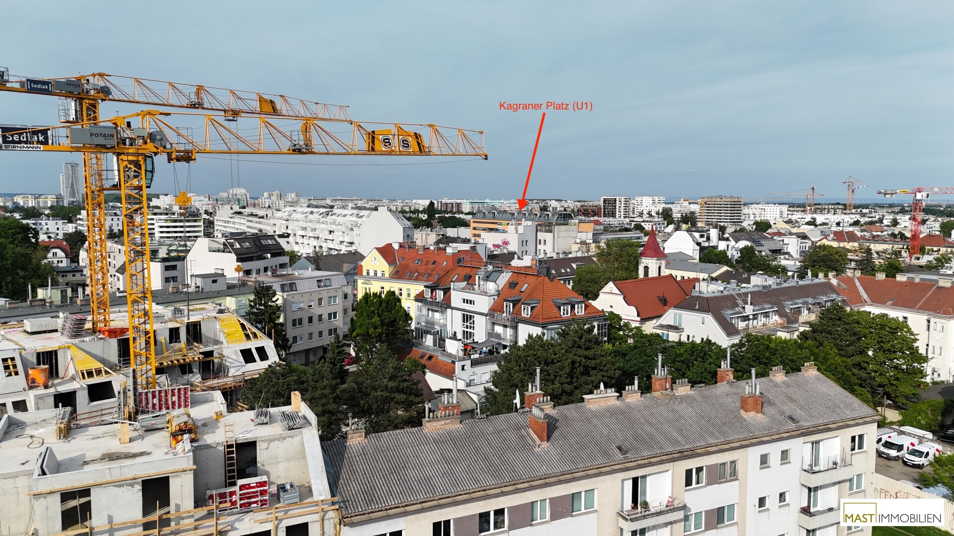 Kagraner Platz - Provisionsfreie 3 Zimmer Wohnung mit 8qm Freifläche