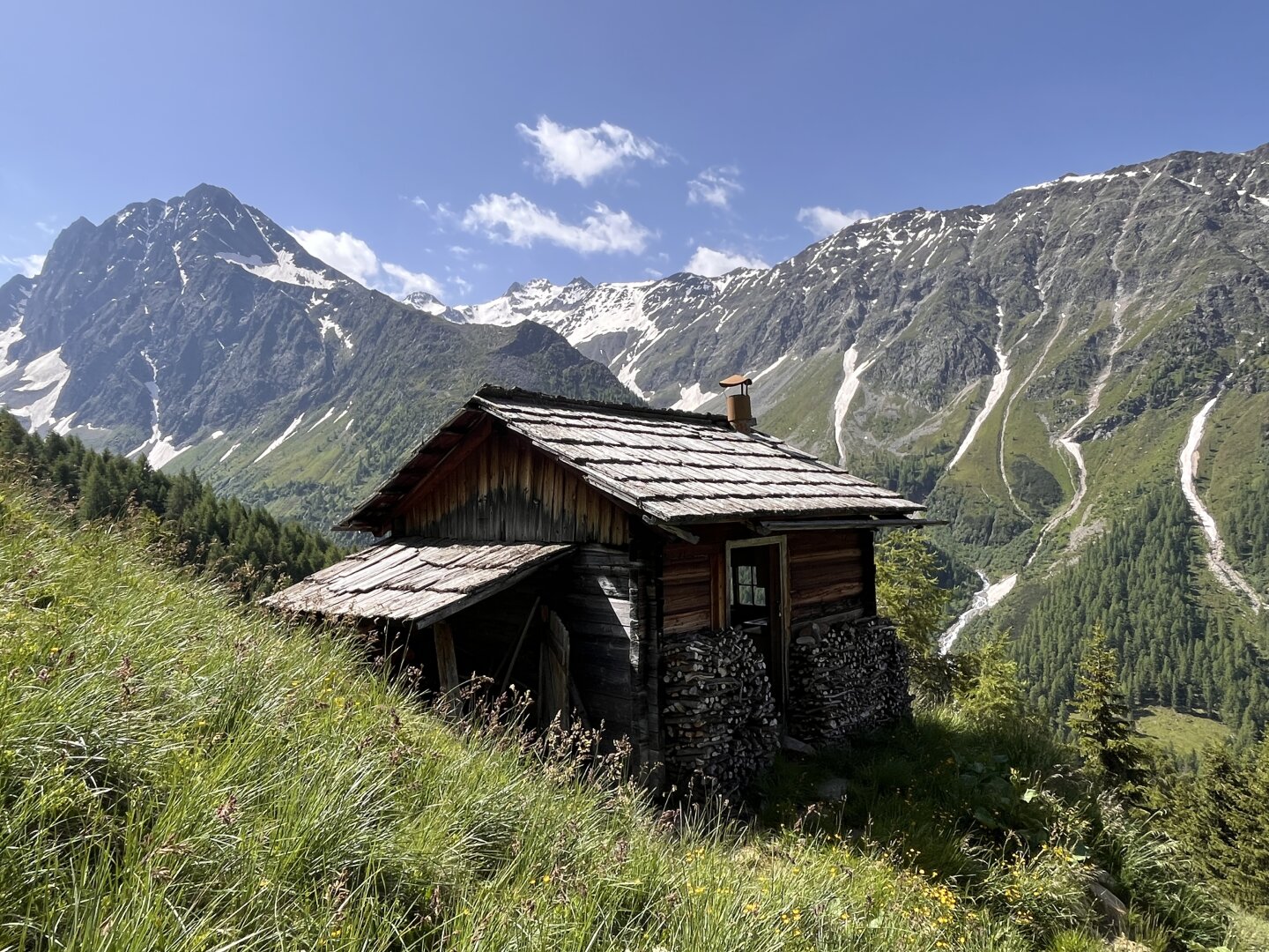 Grünland und Almflächen samt Kochhütte und Stadel zu VERKAUFEN