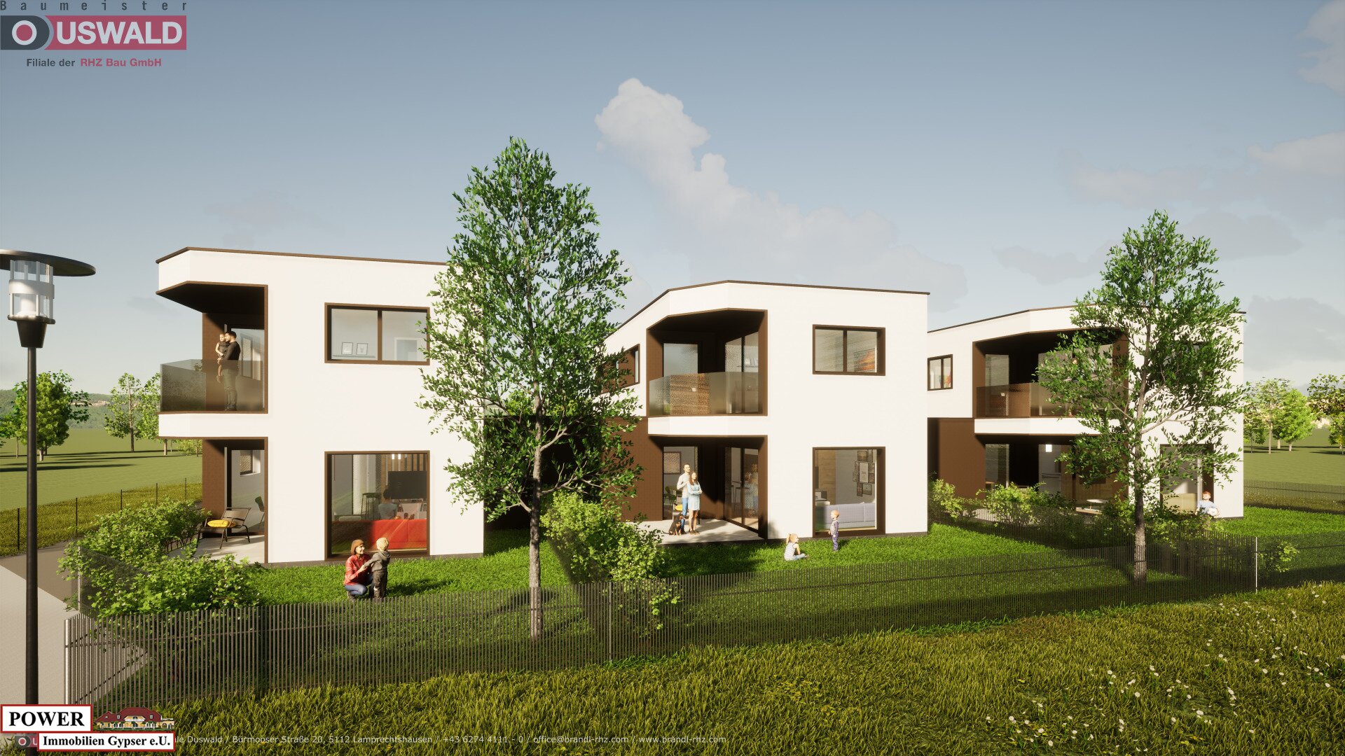 Modernes neues Reihenhaus in Lochen am See: Erstbezug mit Balkon, Terrasse und Garage!