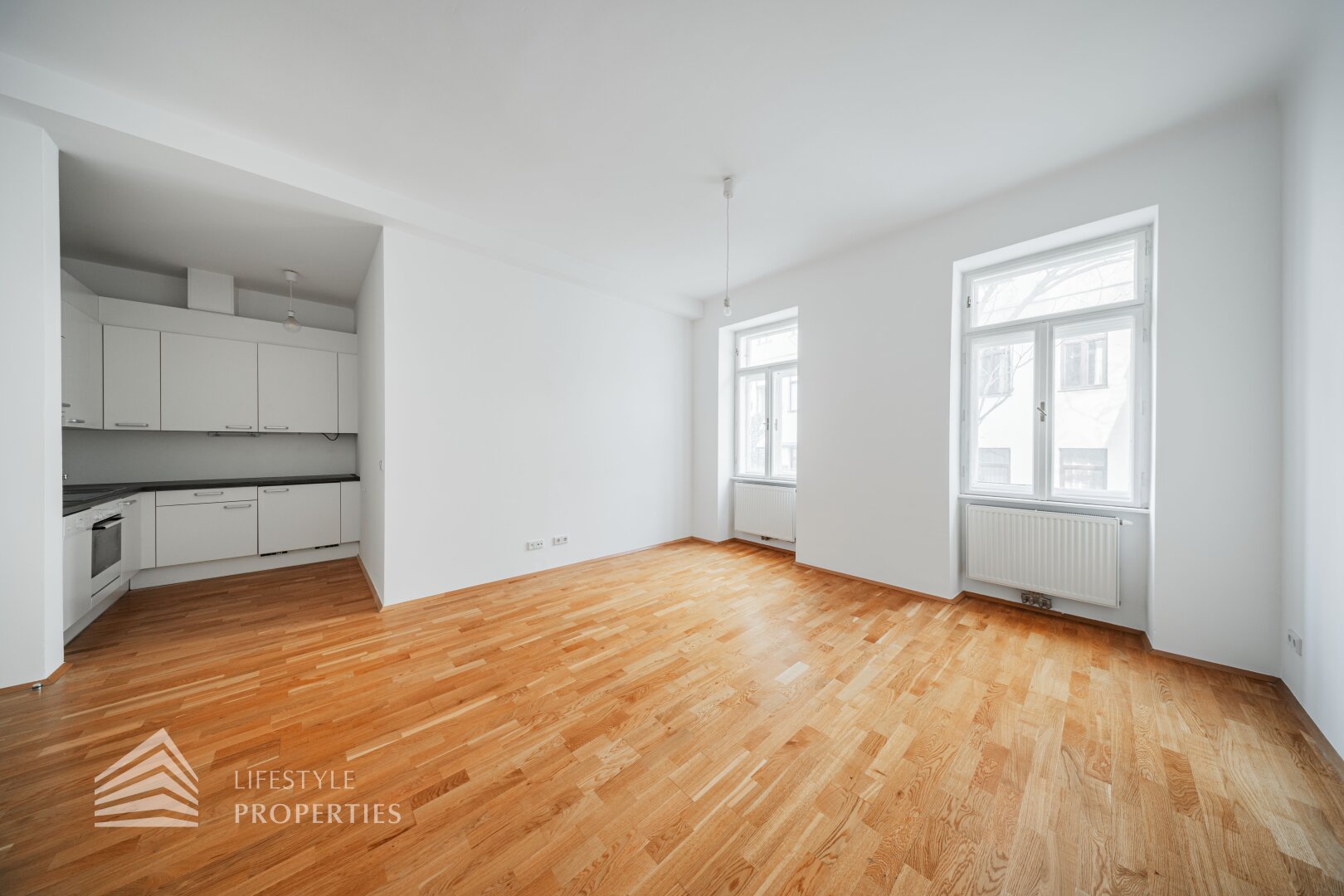 2-Zimmer Wohnung mit lichtdurchfluteter Wohnküche und durchdachter Raumaufteilung
