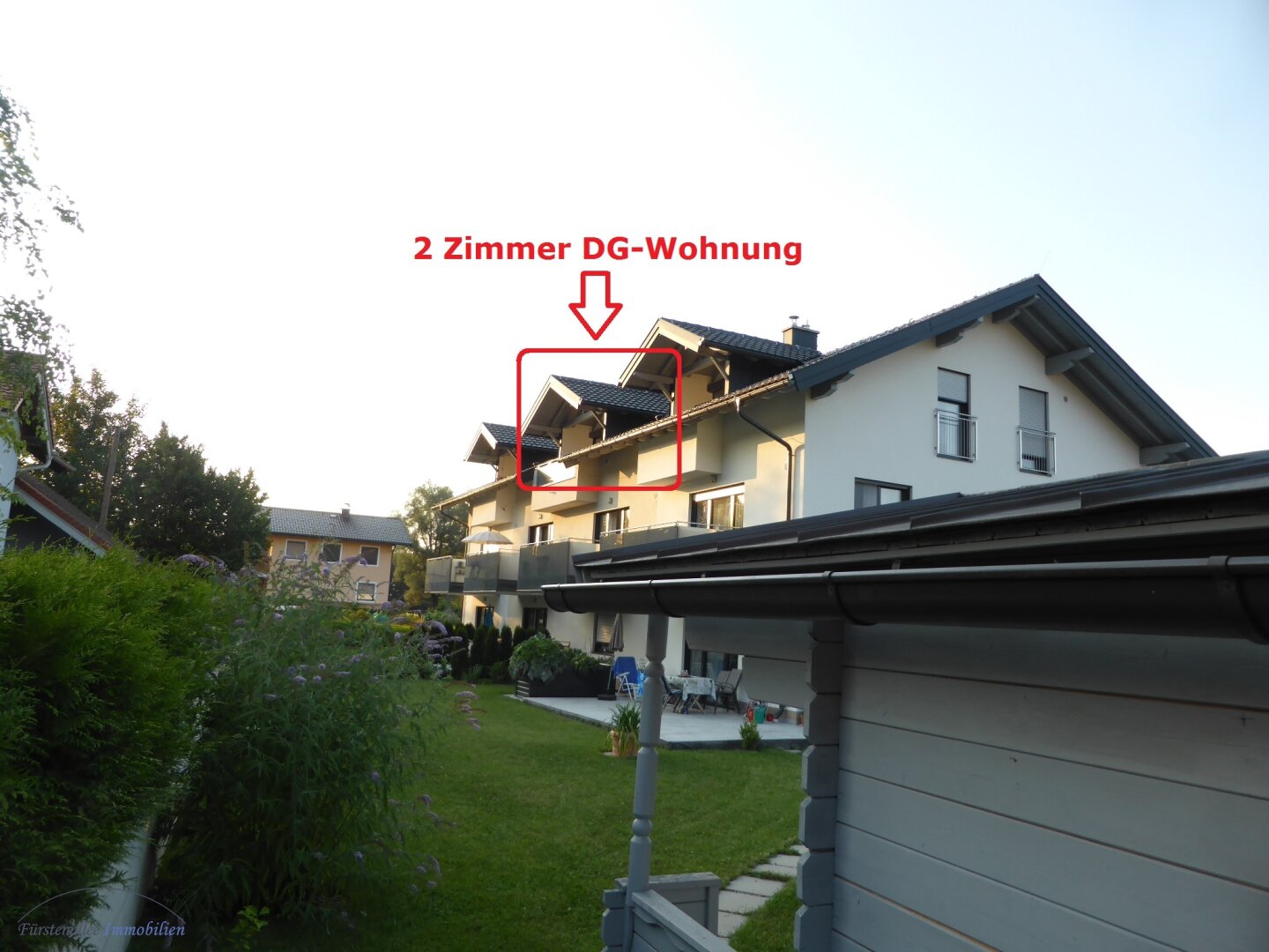 PROVISIONSFREI - MIETE GLANEGG - WIESENEGGWEG: Wunderschöne 53 m² 2 Zi. Dachgeschoss-Wohnung mit  8 m² Süd-West Balkon/Loggia