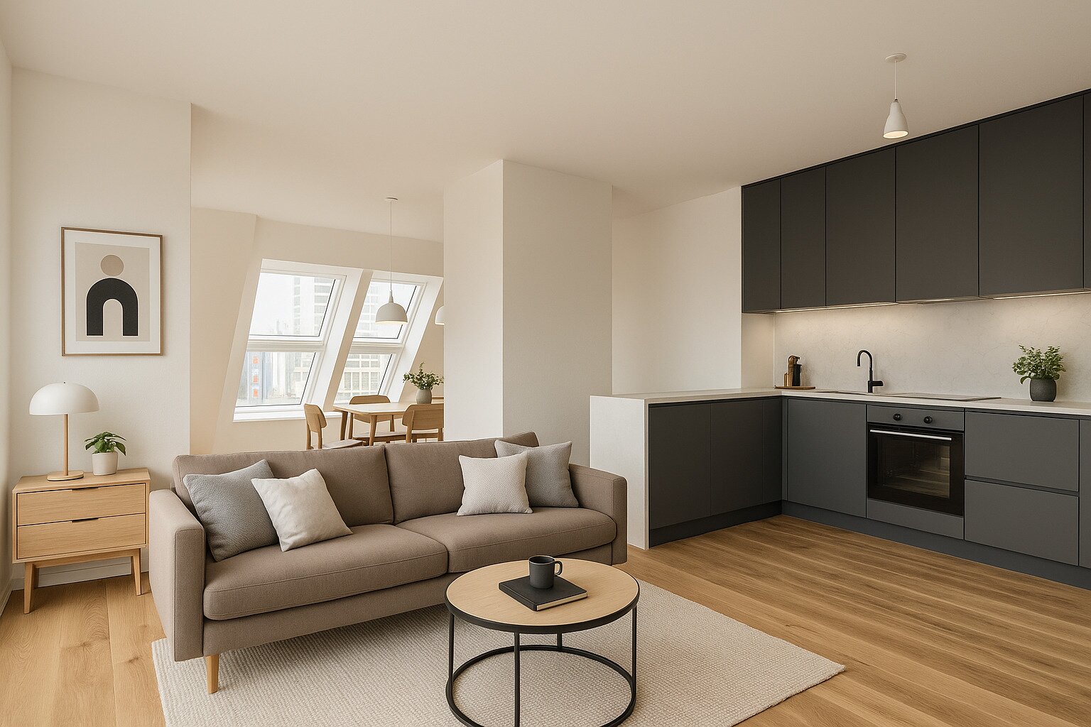 Moderne Dachgeschoss - Maisonettewohnung mit Balkon & Terrasse - Erstbezug - U-Bahn Nähe!