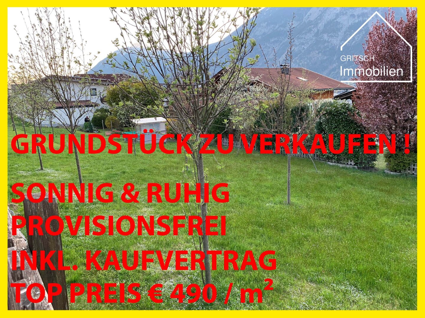 SCHNÄPPCHEN !  Sonniges Grundstück in BUCH - PROVISIONSFREI INKL. VERTRAGSKOSTEN