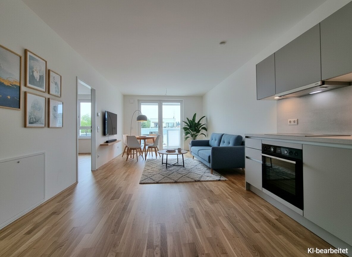 Neubauwohnung + 6,82 m² Balkon, Fußbodenheizung/-kühlung & optionaler TG-Wallbox – ab 02/2026