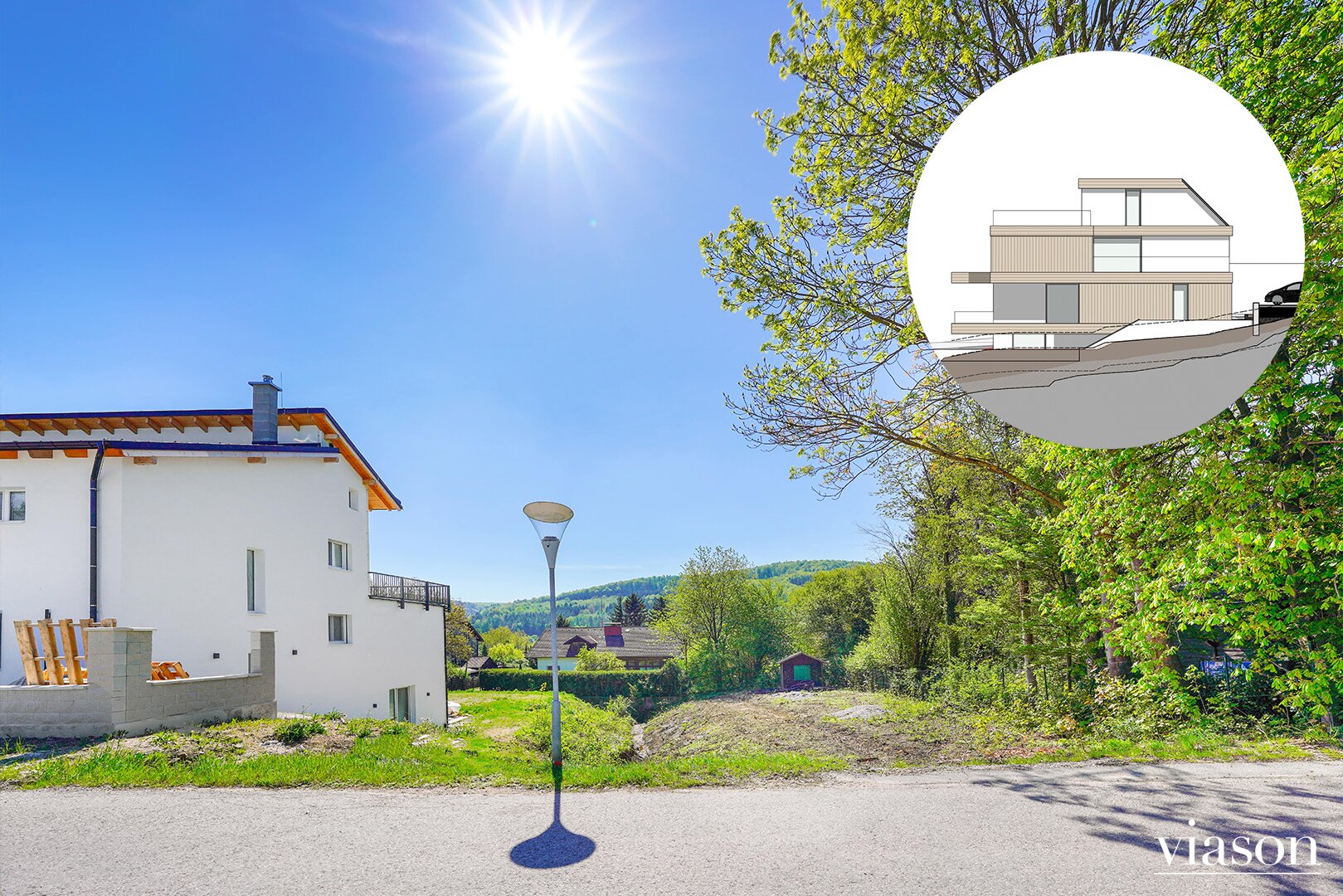 Pressbaum I An der Viehhoferin 17a I Grundstück in Südlage mit Blick ins Grüne