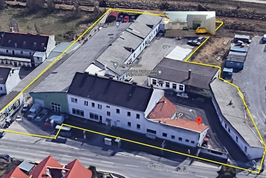 KP € 1.393,-/m²  ZINSHAUS GRENZE WIEN | € 206.240 Jahresertrag | 6,44 % Rendite | 2.296 m² NFL + rd. 700 m² vermietete Freiflächen