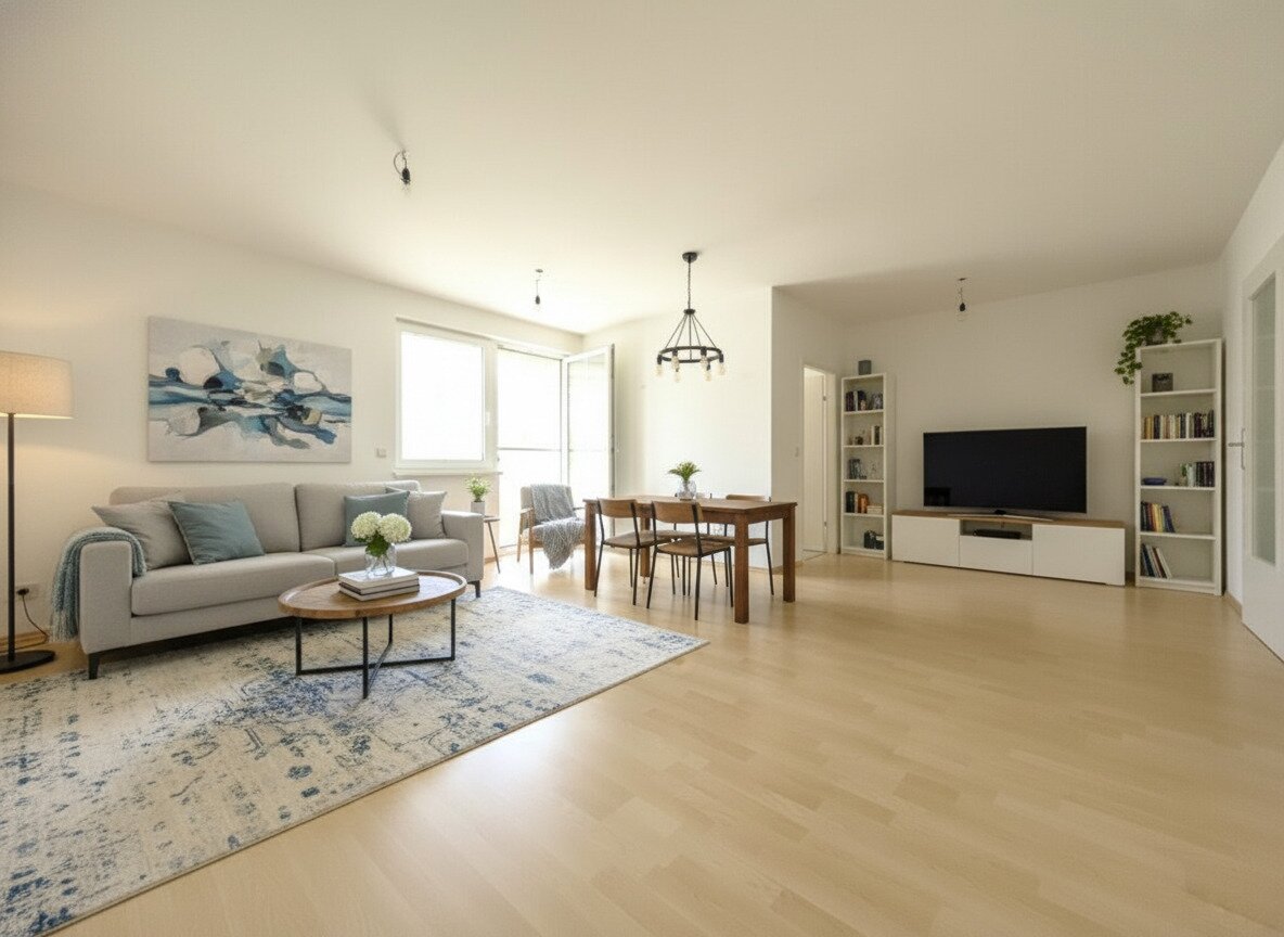 Schöne helle 3-Zimmer- Wohnung mit Balkon & Stellplatz in Baden – TOPZUSTAND