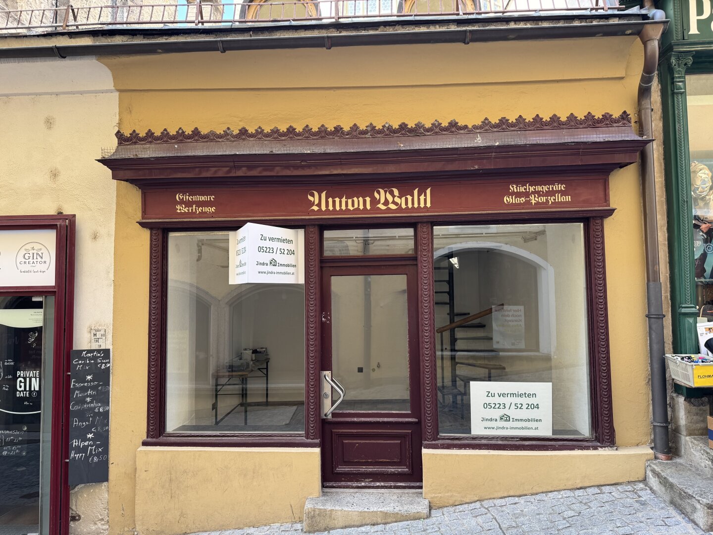 Charmantes Geschäftslokal in bester Lauflage von Hall in Tirol ab sofort zu vermieten !