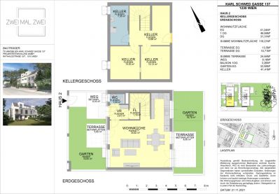 ZWEI MAL ZWEI | Erstklassiges Wohnen am Fuße des Rosenhügels | mit Liebe zum Detail geplant & umgesetzt | Frühjahr 2024 | HAUS 2