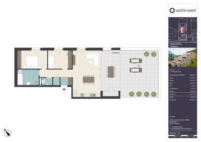 Wohnanlage "Hillside" - Traumhafte 3-Zimmerwohnung mit imposanter Terrasse - Top 15