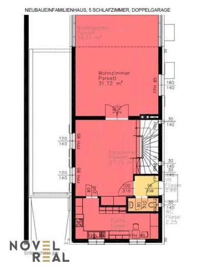 Geräumiges Einfamilienhaus mit Garten in Nussdorf und Blick in die Weingärten - 5 SZ und 4 Bäder