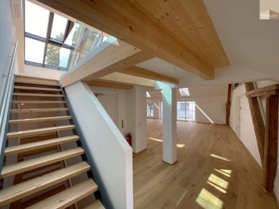 Dachgeschoss-Luxusapartment mit Luftwärmepumpe & Photovoltaikanlage in der Fußgängerzone Baden