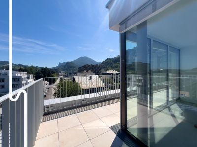 DAS STADTGLÜCK | Exklusives Neubau-Penthouse mit 360° Dachterrasse | Tiefgarage & Barrierefrei