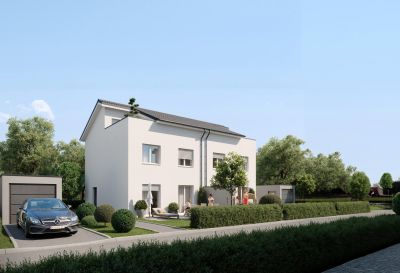 Jetzt mieten / Kaufoption! Traumhafte Neubau Doppelhaushälften 128 m² Wfl. mit Büro / Galerie, Dachterrasse, Eigengarten & Garage in Attnang-P.