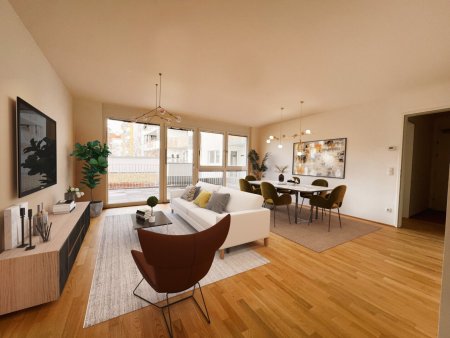 Erstbezug! Sehr schön aufgeteilte 3-Zimmer Wohnung mit 24 m2 Terrasse (Nähe Floridsdorfer Bahnhof)