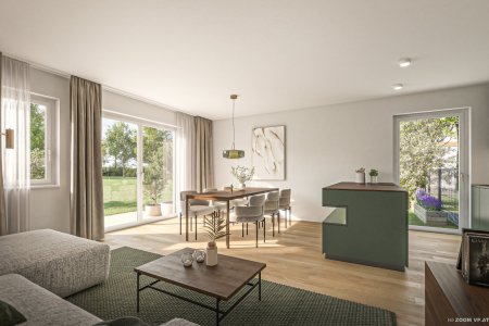 Wohnen in Orth an der Donau Hausreihe mit Garten, 5 Zimmer, 116,28 m², 2 Stellplätze