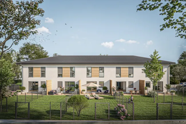 Wohnen in Orth an der Donau Hausreihe mit Garten, 5 Zimmer, 116,28 m², 2 Stellplätze - Bild