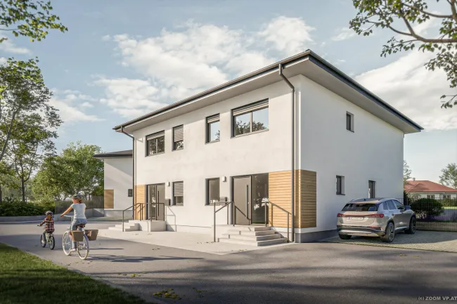 Wohnen in Orth an der Donau Hausreihe mit Garten, 5 Zimmer, 116,28 m², 2 Stellplätze - Bild