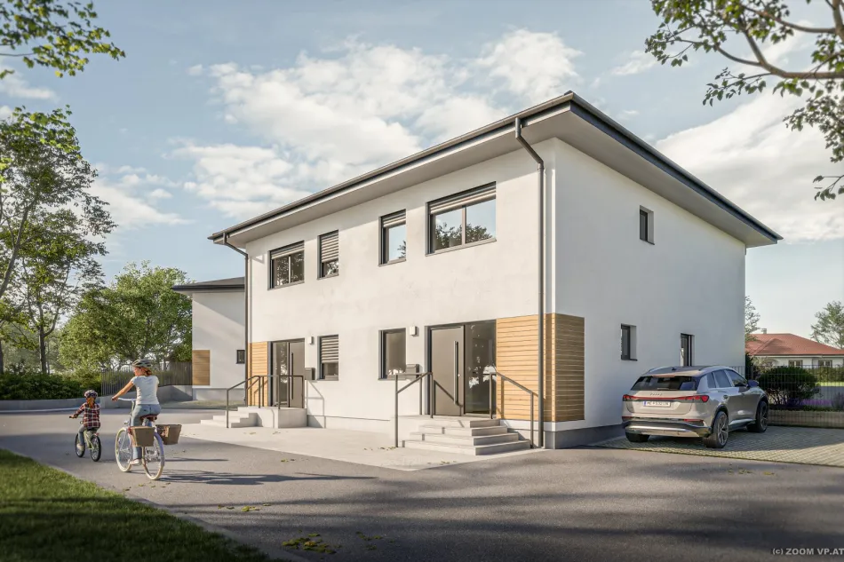 Wohnen in Orth an der Donau Hausreihe mit Garten, 5 Zimmer, 116,28 m², 2 Stellplätze - Bild