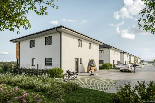 Wohnen in Raasdorf Doppelhaushälften mit Garten, 4,5 Zimmer, 110 m² – 2 Stellplätze - Titelbild