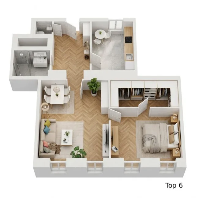 TOPLAGE/Erstbezug/Baubeginn - Sehr gut aufgeteilte 2 Zimmer Altbauwohnung (Top 6) - Bild