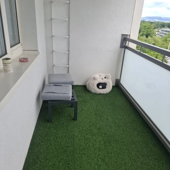 Sanierte 3 Zimmerwohnung mit Loggia und Blick ins Grüne - Bild