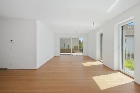 Moderne 3-Zimmer Gartenwohnung mit großer Terrasse – Erstbezug