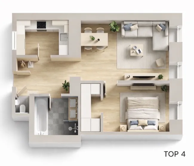 TOPLAGE/Erstbezug-Schöne 2 Zimmer Altbauwohnung (Top 4) - Bild