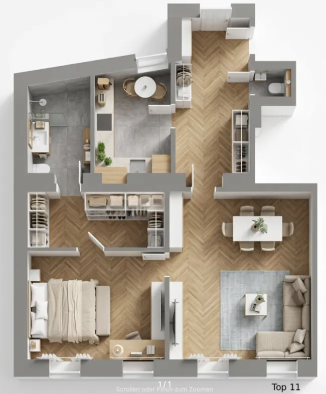 TOPLAGE/Erstbezug/Baubeginn - Schöne 2 Zimmer Altbauwohnung (Top 11) - Bild