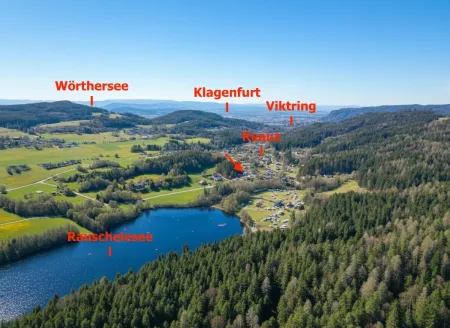 Luftbild Lage Einfamilienhaus