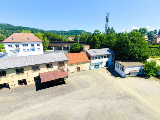 Luftbild Weitblick mit eingezeichnetem Objekt