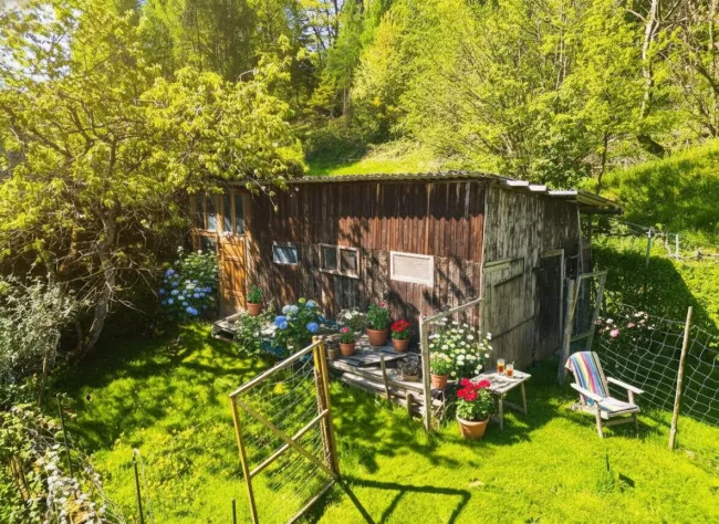 Luftbild Geräteschuppen