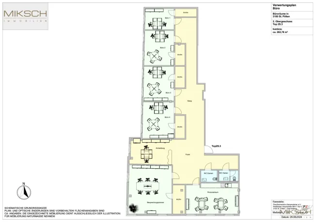 Moderne(s) Büro/Praxis | Innenstadtlage | Lift | 267m² | Tiefgarage - Bild