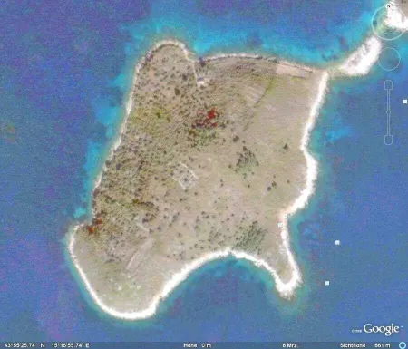 Insel Brušnjak Kroatien