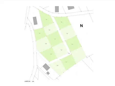 "Green 13": Bauträgergrundstück mit 13 Bauparzellen!