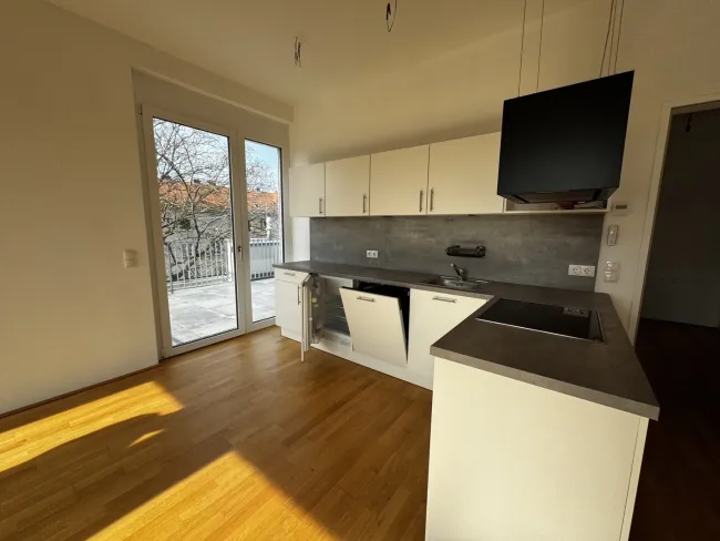 Kompakt aufgeteilte 65 m2 Dachwohnung (3 Zimmer) mit herrlicher 28,28 m²Terrasse (TOP 206) - Bild