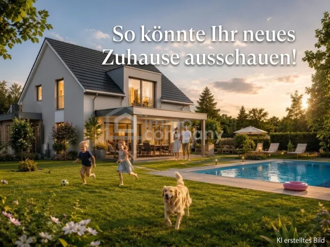 RAUM FÜR KINDER, GARTEN, POOL UND LEBENSFREUD - Titelbild