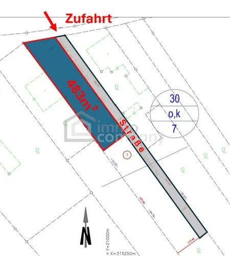 Sommeraktion! Grundstück Nr. 1 von 4 in Mannersdorf/Leithagebirge zu verkaufen - 483m²