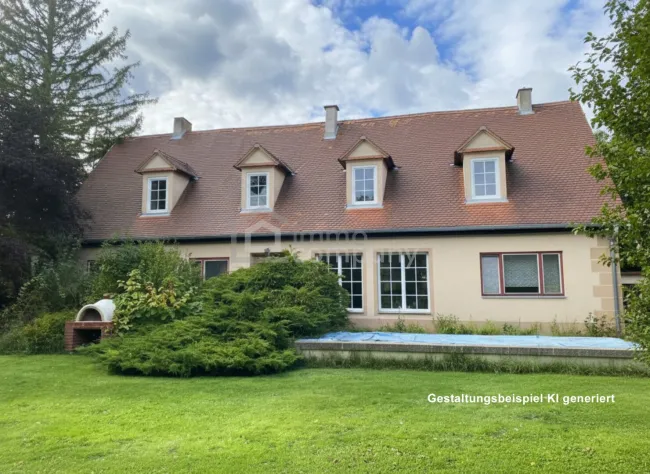 Gestaltungsbeispiel Gartenfassade