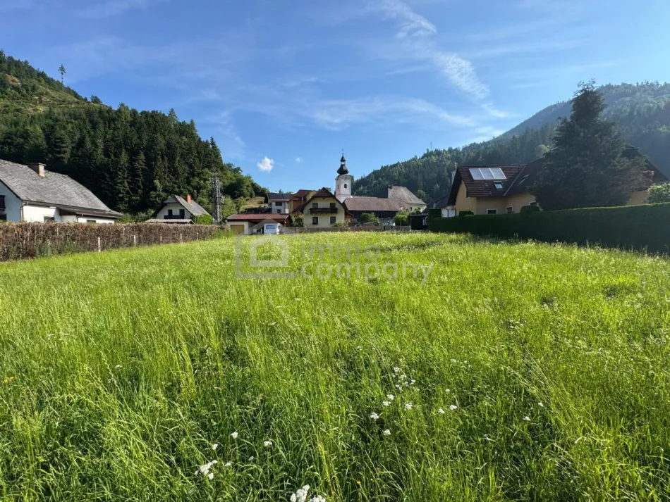 Baugrundstück mit Bergpanorama in St. Kathrein an der Laming – 1.070 m² - Titelbild