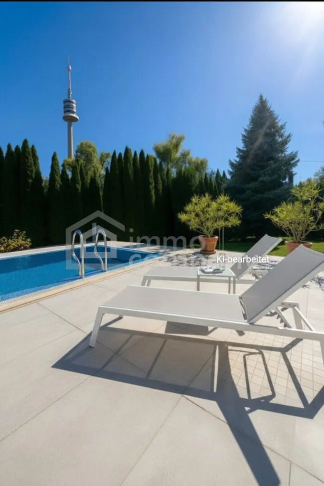 LUXUSVILLA MIT POOL IN 1210 WIEN | BRUCKHAUFEN | UNO CITY | VIENNA INTERNATIONAL SCHOOL - Titelbild