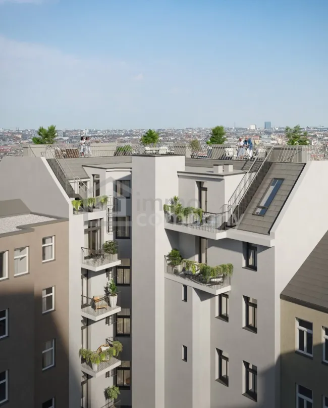 Exklusive 4-Zimmer-Wohnung in Top-Lage: 2 Terrassen, 2 Bäder, vollsaniert, 1. DG, 134.44m², nur 1.070.000,00 €! - Bild