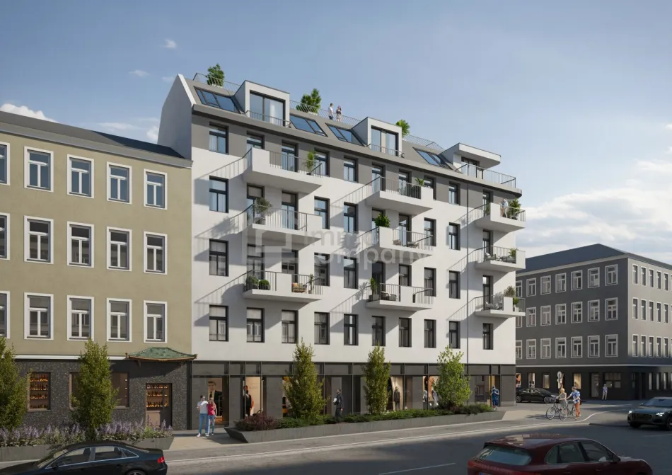 Exklusive 4-Zimmer-Wohnung in Top-Lage: 2 Terrassen, 2 Bäder, vollsaniert, 1. DG, 134.44m², nur 1.070.000,00 €! - Titelbild