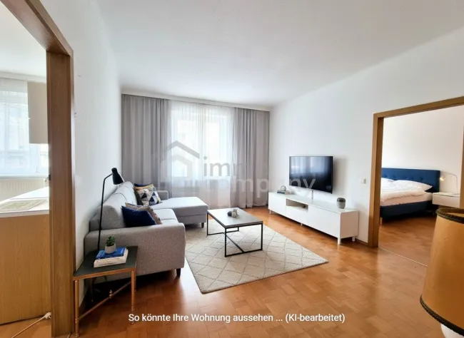 LICHTDURCHFLUTETE 3-4 Zimmerwohnung mit perfekter VERKEHRSANBINDUNG - WG-GEEIGNET - Titelbild