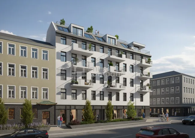 Moderne 1-Zimmer-Wohnung in Wien - Komplett saniert mit Balkon und Fußbodenheizung für 243.500,00 € - Bild