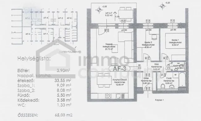 Grundriss 65.01m²Plan