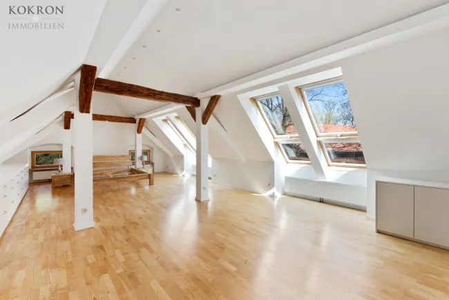 Masterbedroom im Dachgeschoss